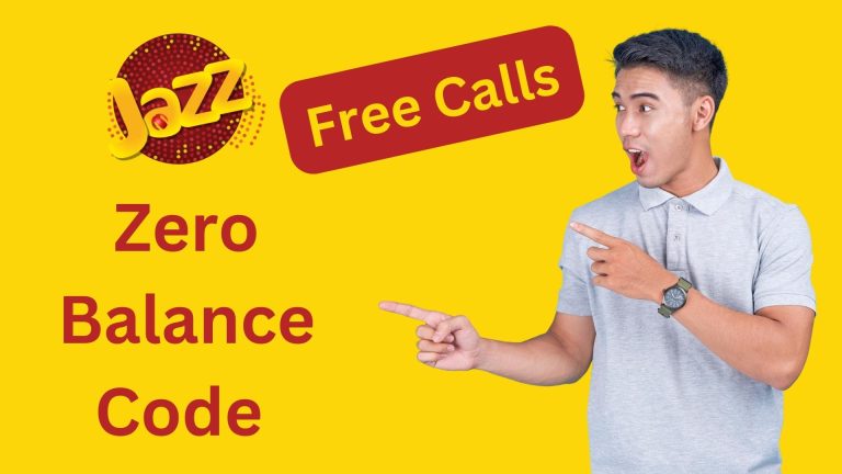 Jazz Free Calls and zero balance code banner